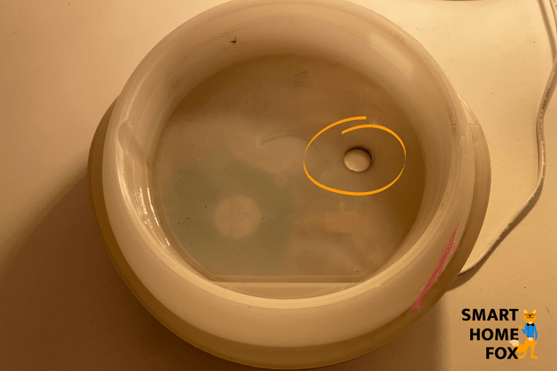 Die Ultraschall erzeugende Membran oder Platte von einem Aroma Diffuser